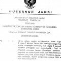 Peraturan Gubernur Jambi tentang Larangan Aktifitas Jemaat Ahmadiyah di Provinsi Jambi