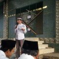 Ketua JAI Depok Budiandra jelang shalat idul adha, Ahad, 5 Oktober 2014